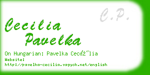 cecilia pavelka business card